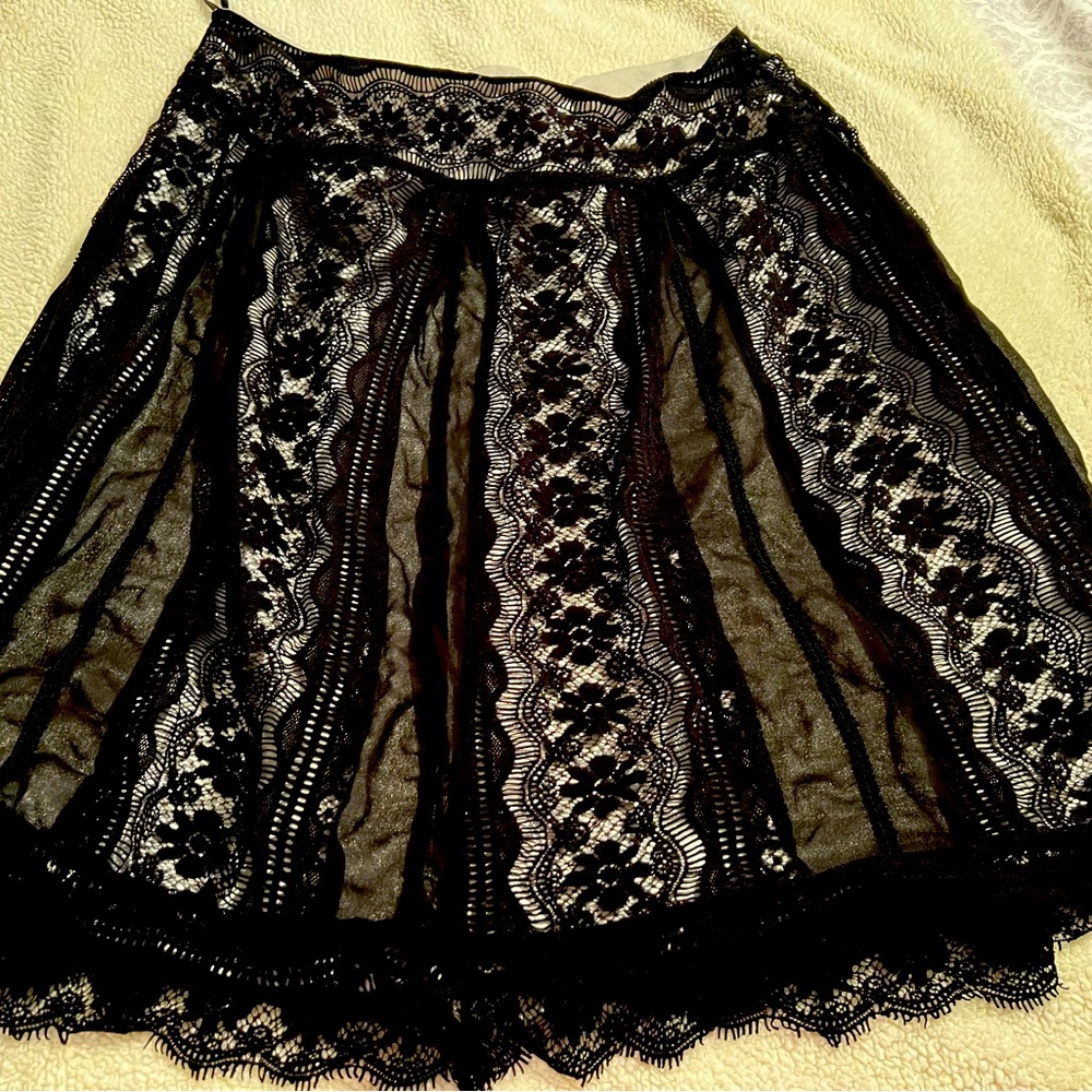 Urban Studio Black Lace A-Line Skirt 20W